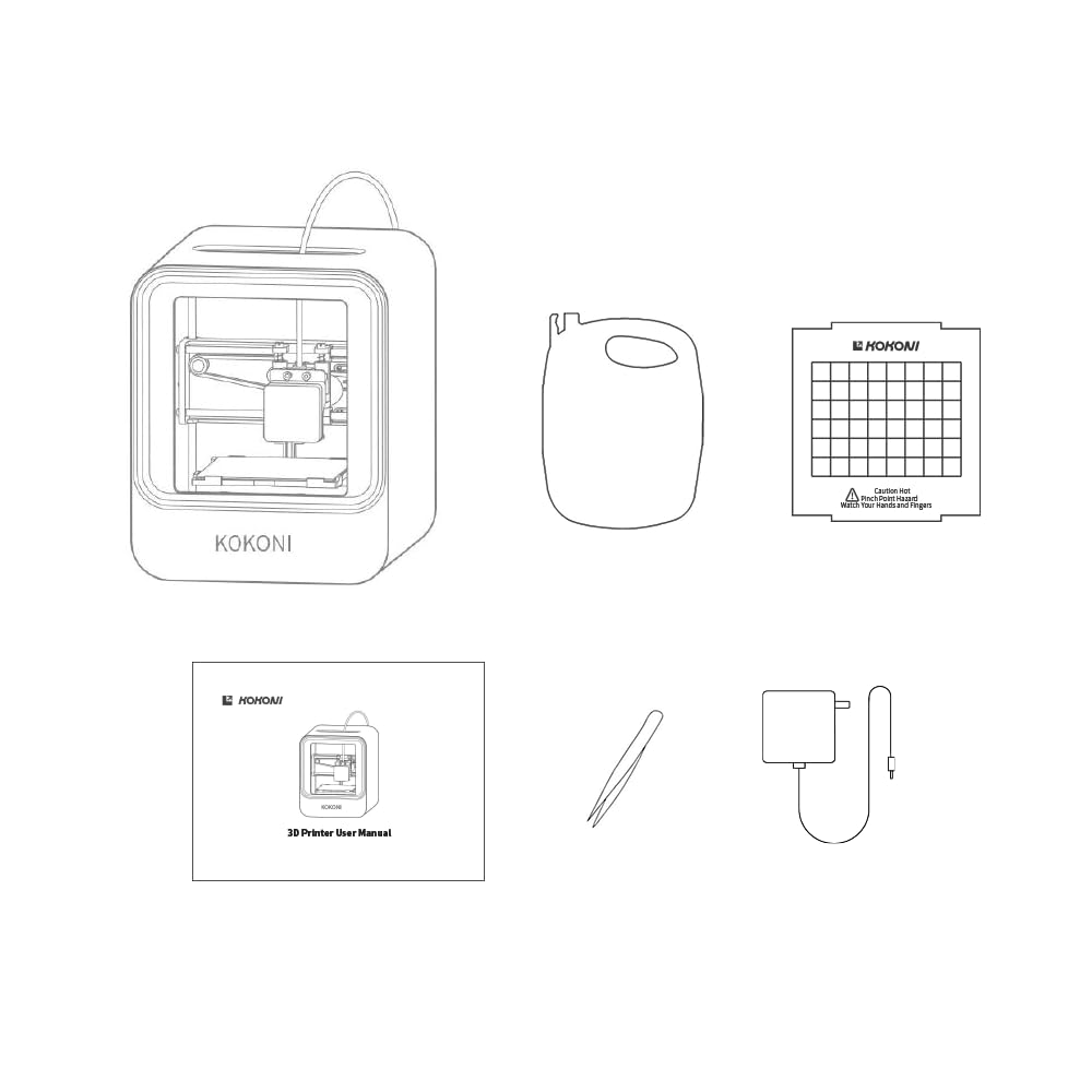 Amazon.co.jp: KOKONI EC1 3Dプリンター、完全組み立て済み、プラグ